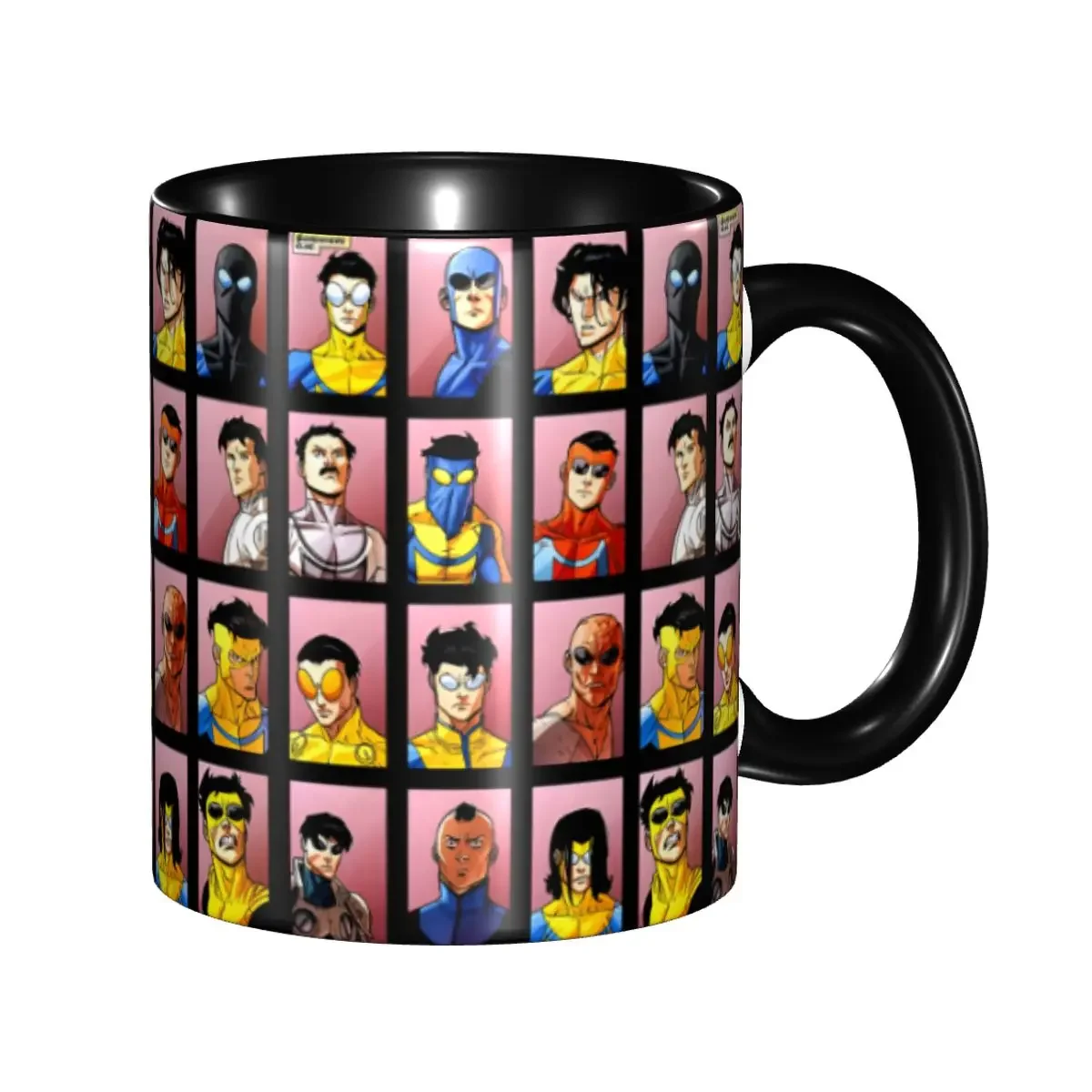 Custom I-Invincibles Coffee Mugs DIY Cartoon Comic Homme Graphic Anime Ceramic Tea Milk Cups
