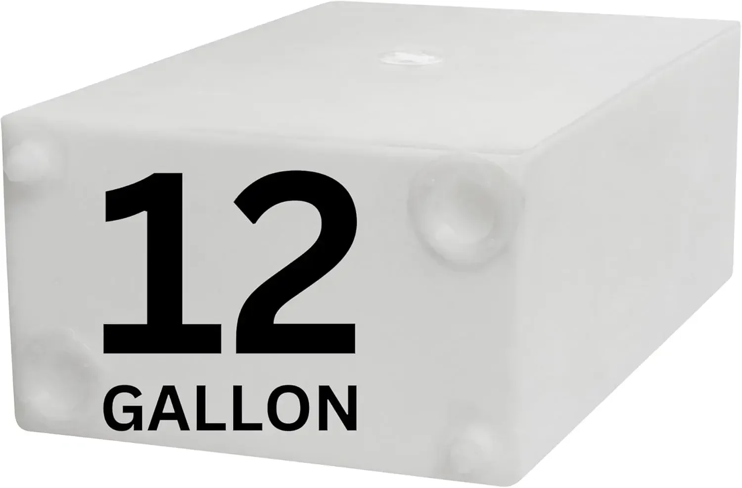 12 Gallon RV Fresh Water Tank, Potable Water Storage Tank for Drinking, Cooking, Cleaning, and Showering, Use in Campers, Traile