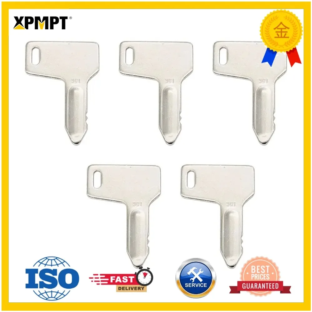 5Pcs Ignition Keys RG60472 933110-00301 AT110583 For John Deere Diesel Engine 3009 3011 3012 3014 3015 4019 4020