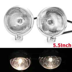 1/2pcs 5.5Inch Round Motorcycle LED Headlights Motor Front Passing Light Modifcation Headlamps for Harley Motorcycle