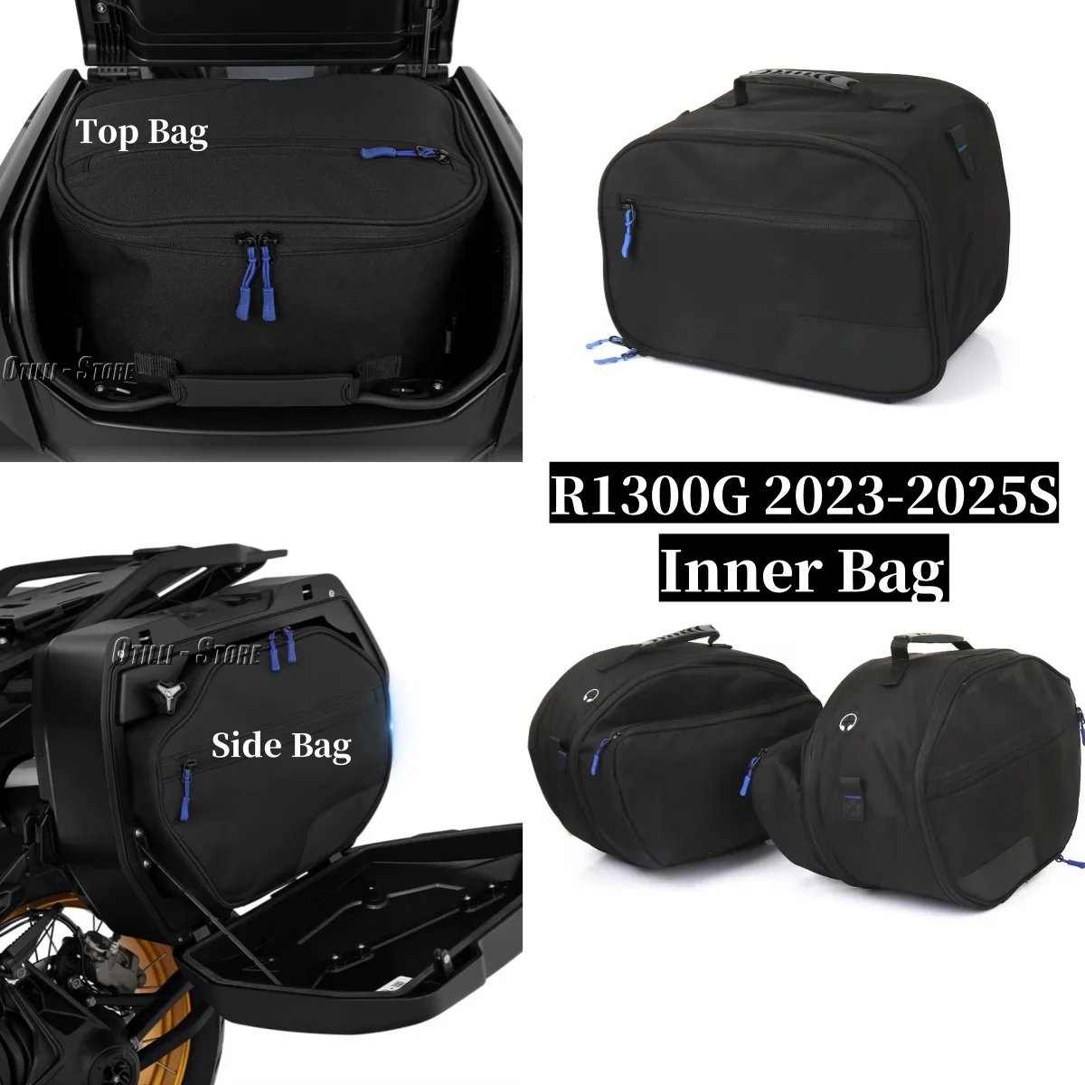 

Для BMW R1300GS R1300 GS 1300GS 2023-2025 мотоциклетная внутренняя сумка для багажа, верхний чехол, седельная сумка, боковая коробка, сумки-подкладки, нейлон