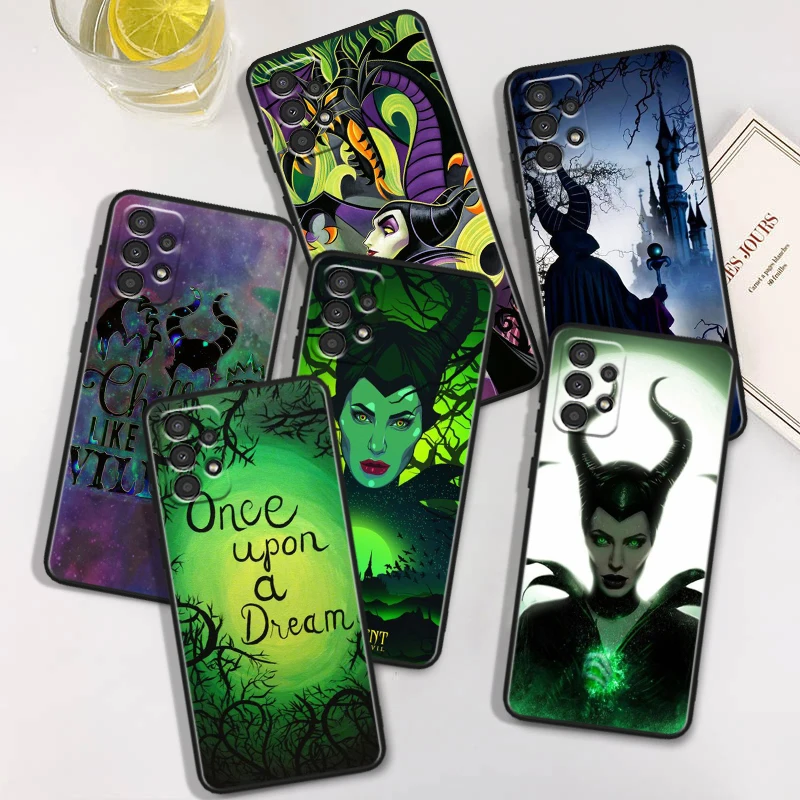 Disney Poison Queen Cool For Samsung A73 A72 A54 A53 A52S A34 A33 A32 A24 A23 A22 A14 A13 A03S A02S Black Soft Phone Case