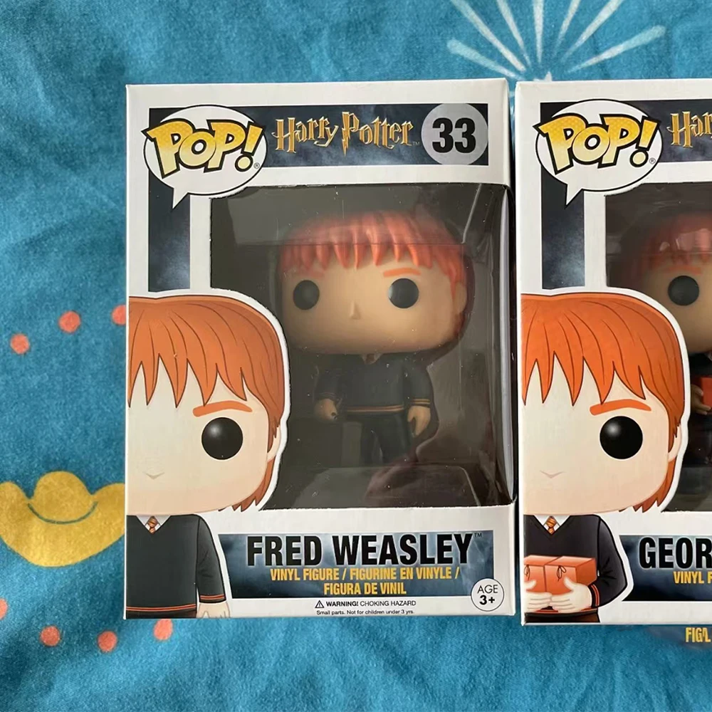 FUNKO POP Harry Potter Action Figure Fred#33 Lucius #36 Model Ornaments Toys Cartoon Minerva#37 Desktop Decoration Gifts