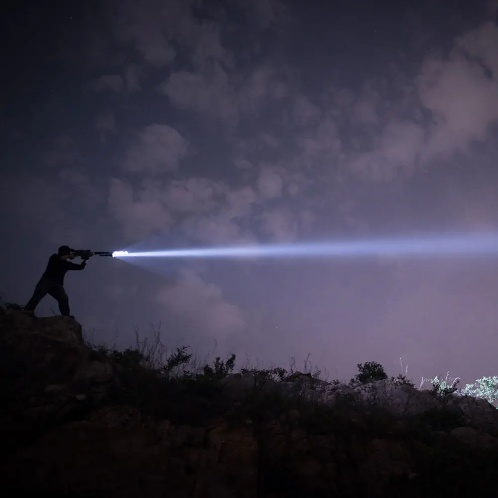 

Heavy Duty Self Defense LED Flashlight Bright Aluminum Flashlight Torch Light Long Distance