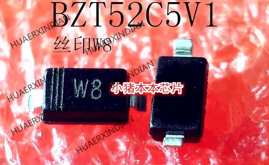 BZT52C5V1  Print  W8 5.1V 1206 SOD-123  Original New