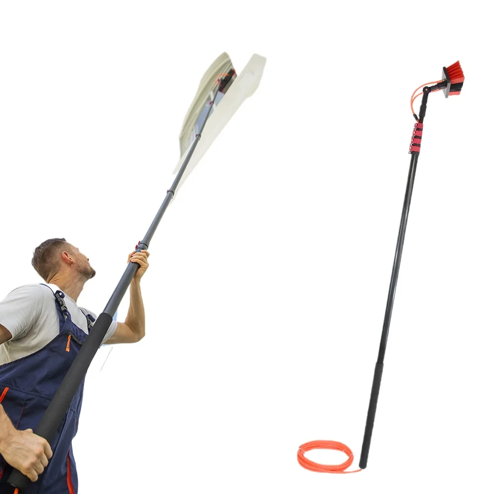 Extentool 36ft High Window Cleaning Brush Equipment Solar Cleaning Robots