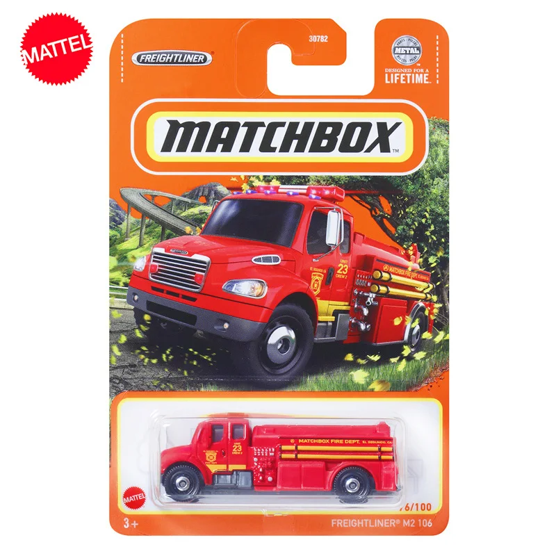 Original Mattel Matchbox Car 1/64 Metal Diecast City Hero Freightliner M2 106 Vehicle Model Toys for Boy Collector Birthday Gift