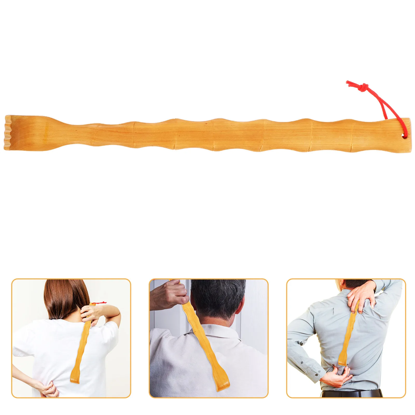 Back Scratcher Wood Long Handle Manual Body Scratching Massage Tool Portable Convenient Itch Relief for Men Women Elderly - view 5