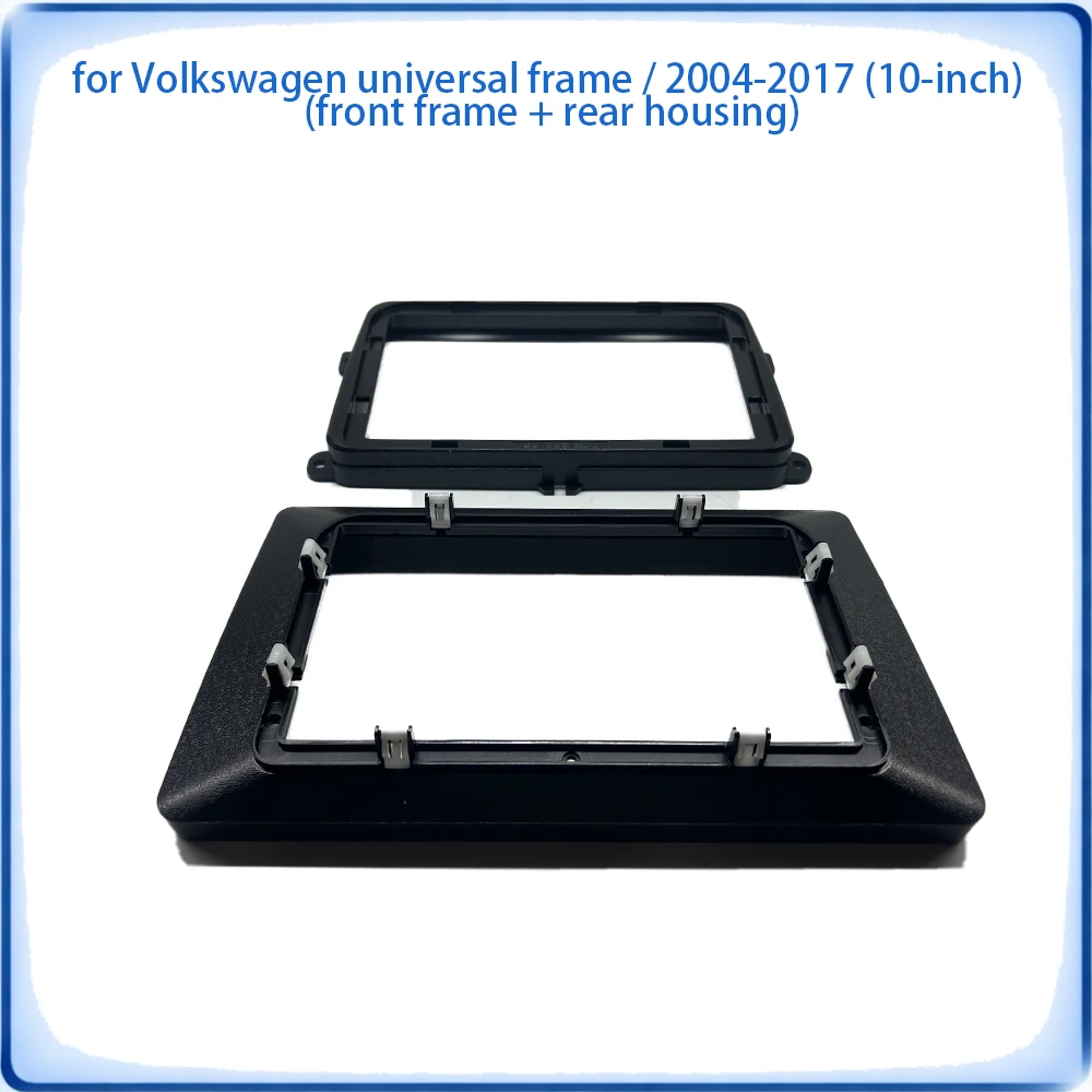 

Radio Fascia Frame Universal For VW 2004-2017 10 inch Front+Back Housing Canbus Wiring Harness