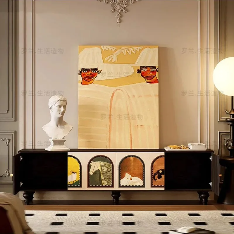 

Fashion Interior Tv Stands Luxury Accent Relaxing Big Size Decoration Aesthetic Tv Table Modern Muebles Postmodern Furniture