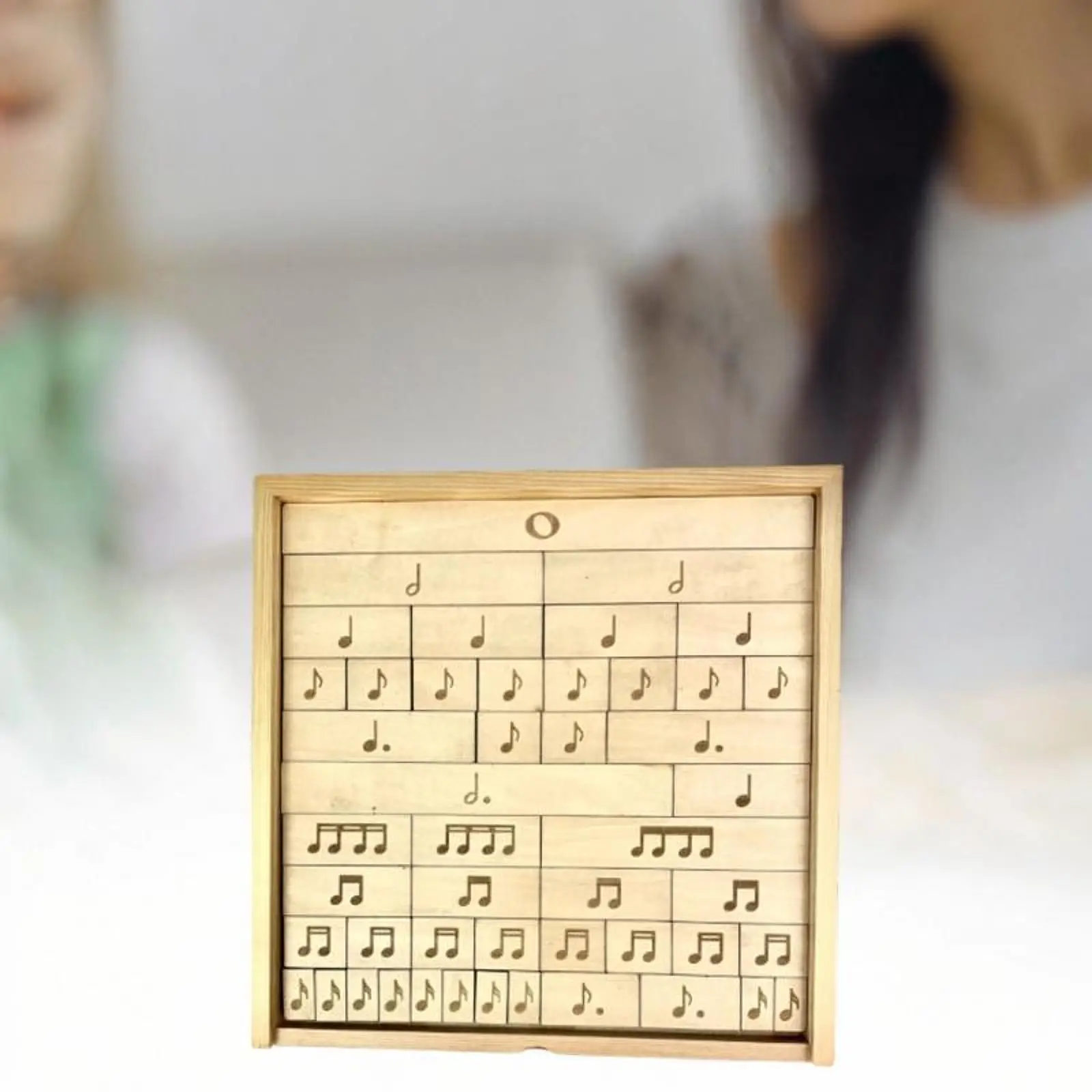 Wooden Musical Note Puzzle Educational Toy for Children Enthusiasts Festival