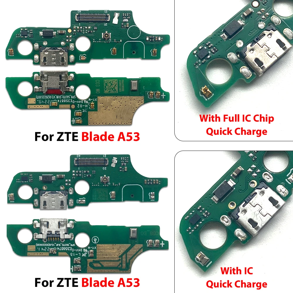 Top USB Micro Charger Charging Port Dock Connector Microphone Board Flex Cable For ZTE Blade A53