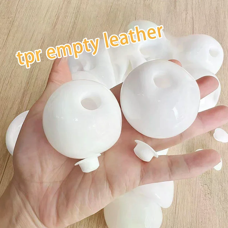 1PC Sphere Jewelry TPR Casting Molds Ultra Thin Milk Fragrance Fluid Milk White Color Ball Leather DIY Filling Slow Rebound Toys