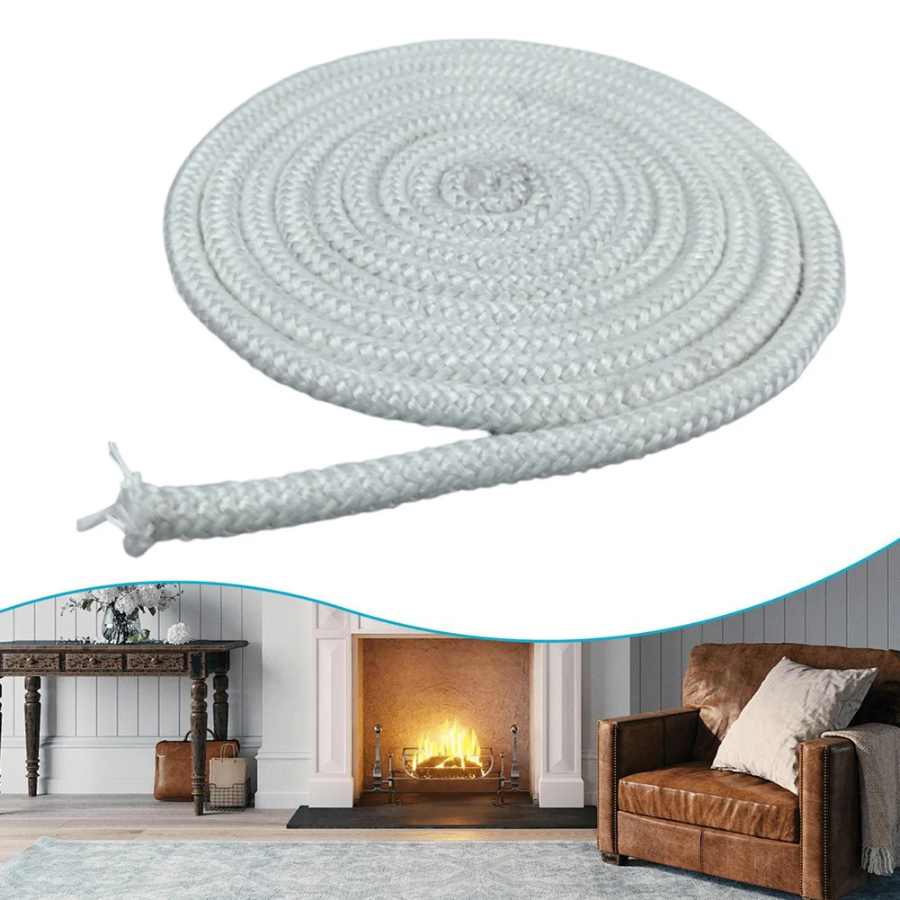 1 Pcs High-Temperature Resistant Fiberglass Sealing Rope For Stoves & Fireplaces Fireplace Sealing Rope ﻿Home Accessories