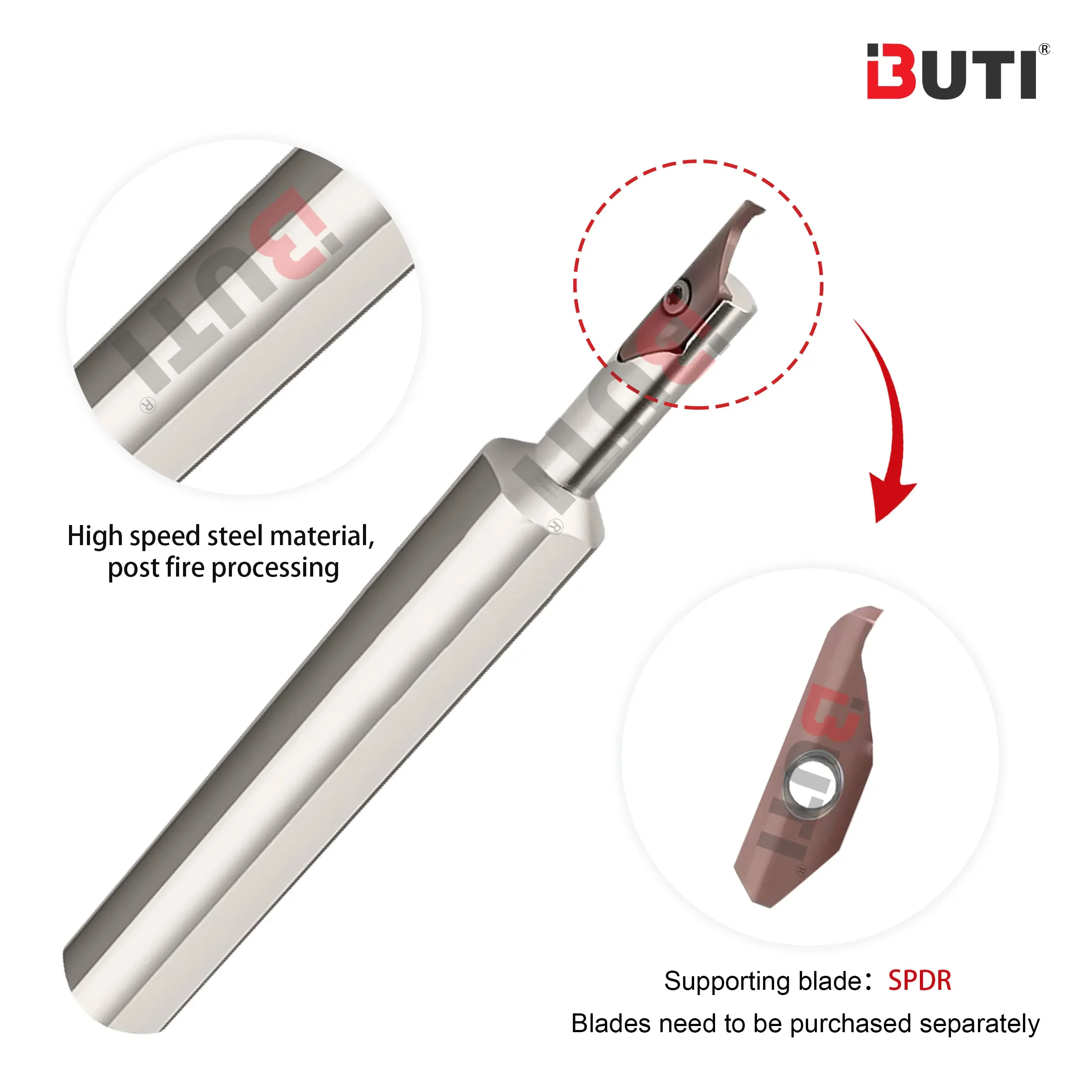 SPDR200DM10 с KSPDR Маленькое внутреннее отверстие Торцевая канавка Фреза Малый диаметр Большая глубина Концевые канавки Держатели инструментов