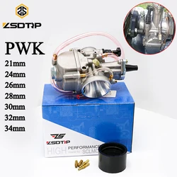 ZSDTRP For PWK 21 24 26 28 30 32 34 For Keihin Koso PWK Carburetor With Power Jet For 50cc-250cc 2T 4T Motorcycle Carburetor