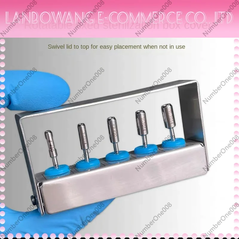 09816 Dental Implant Kit with Trephine Drill Bit Tissue Punch Low Speed Machine Dental Implant Tool Kit