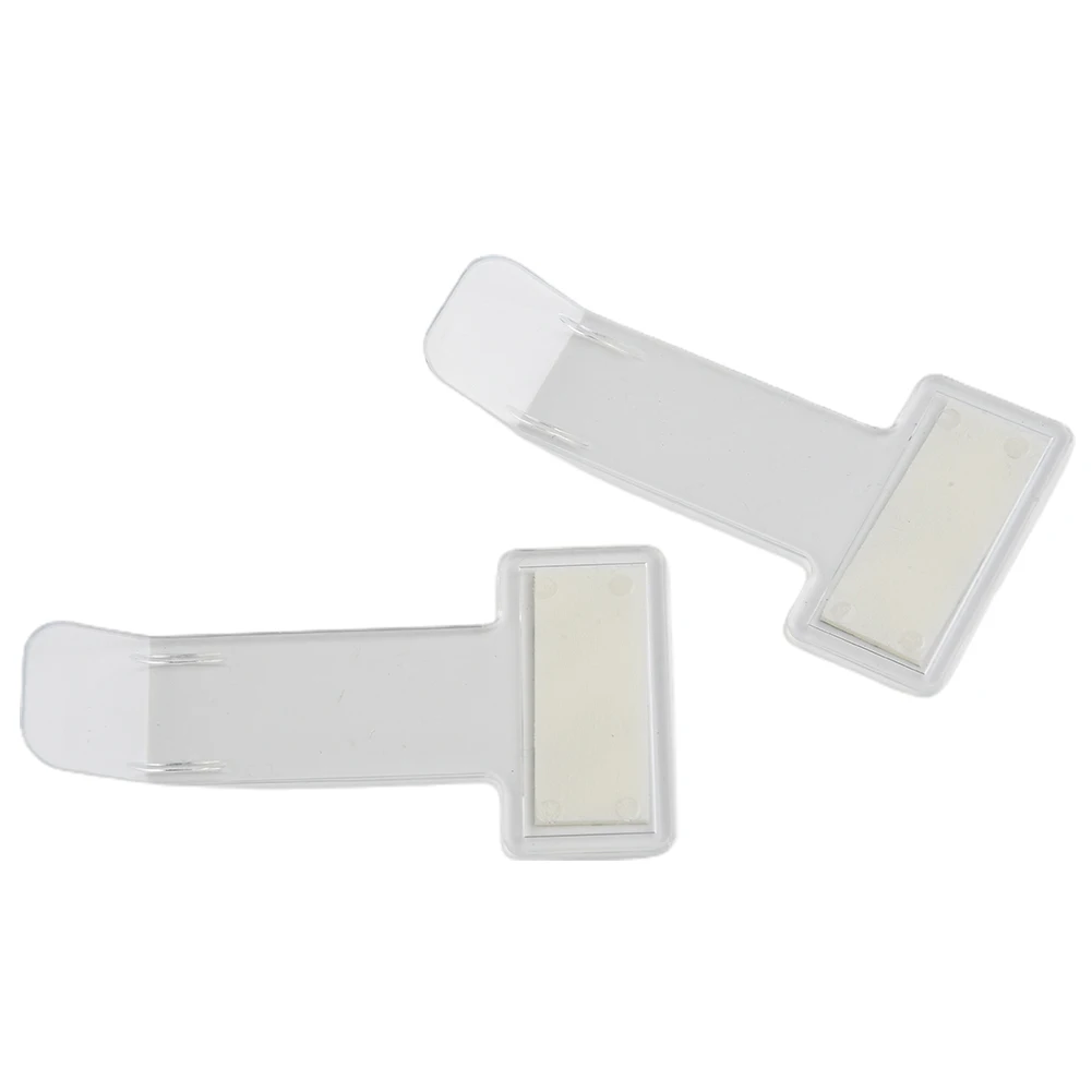 الزجاج الأمامي سيارة وقوف السيارات تذكرة 2 قطعة اكسسوارات 2 قطعة تذكرة وقوف السيارات كليب البلاستيك حامل التذاكر كليب 7.4X3.95X0.1 سنتيمتر