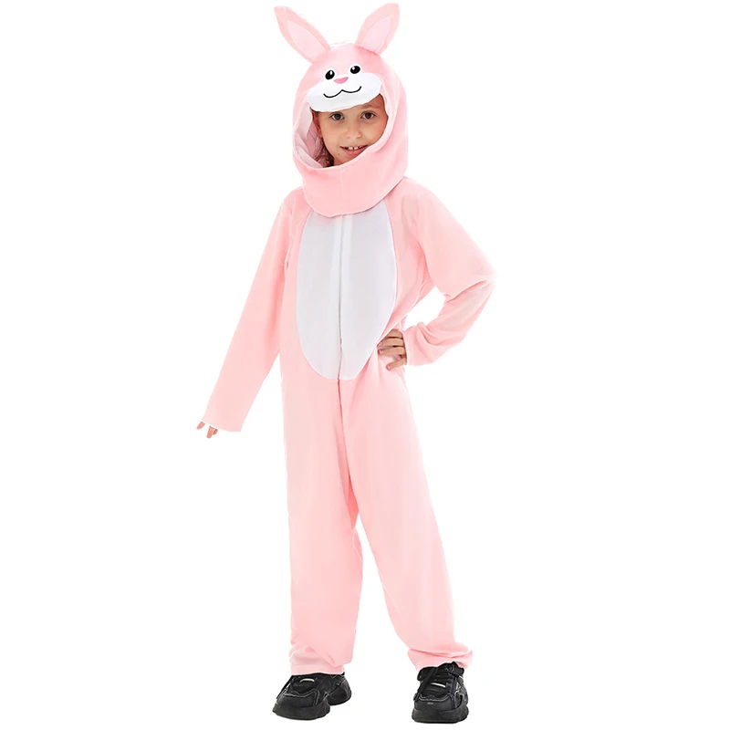 

Enfant Pink Bunny Carnival Halloween Fancy Dress Up World Book Day Animal Outfit Rabbit Costume Blue For Enfants