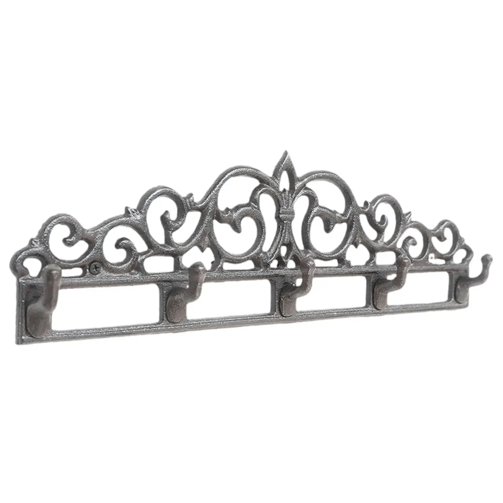 Sturdy Iron Key Wall Holder Modern Entryway Hook Rack Hat Hanger Space Saving for Home Office Decor