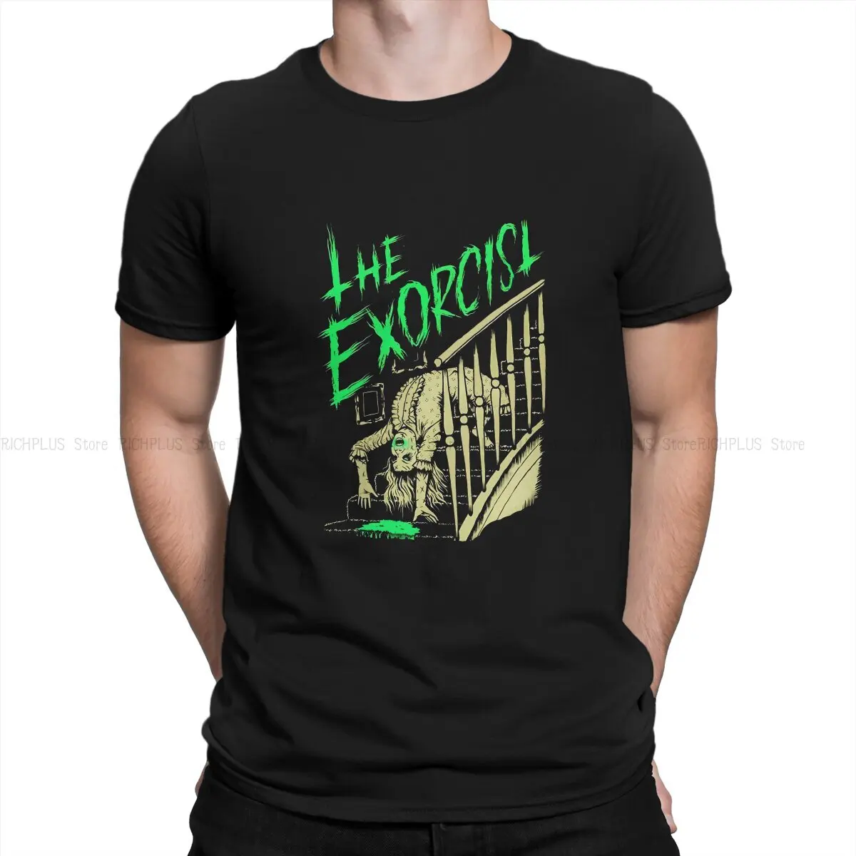 Classic Unique TShirt The Exorcist Horror Film Leisure Polyester T Shirt Summer Stuff For Men Women