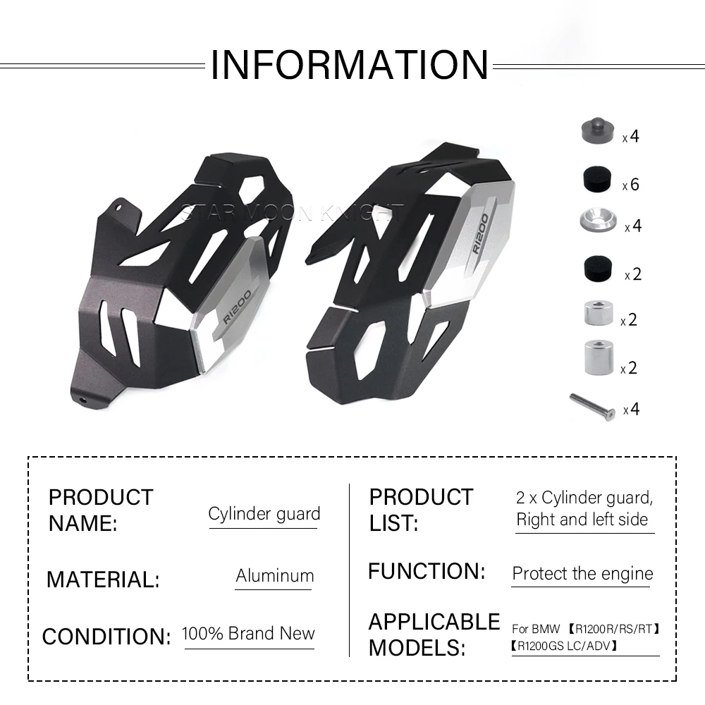 Motorrad Zylinder Schutz Für BMW R1200GS LC Abenteuer R 1200 GS RT R RS R1200R R1200RS R1200RT R1200 Motor Protector abdeckung