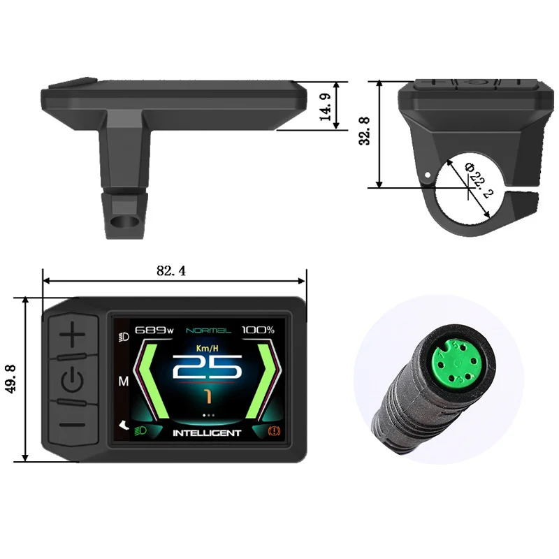 Bafang mid-mounted motor bafang color instrument 600C code table BBS01/02/HD universal code table accessories