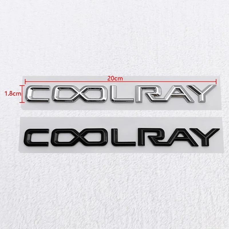 20x1.6 سنتيمتر ABS سيارة الخلفي الجذع تعديل ملصق ل جيلي Coolray شعار Binyue شخصية رسالة شارة الذيل الديكور