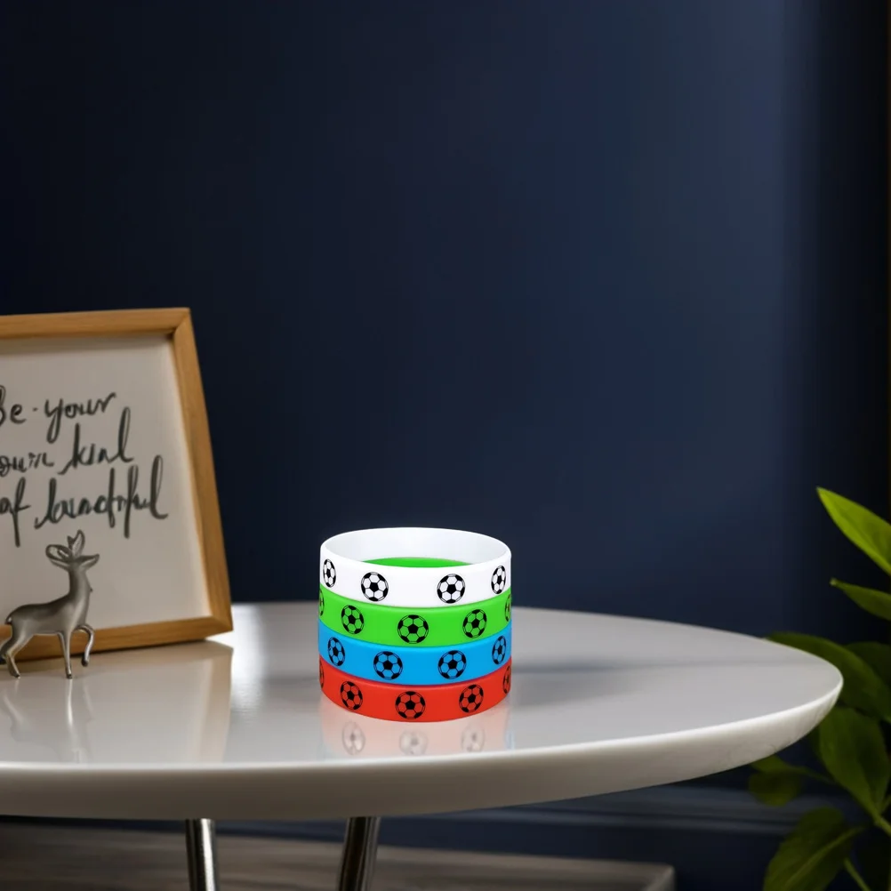 

12 Pcs Football Bracelet Fashionable Wristbands Decorative Delicate Chic Bracelets Compact Soccer