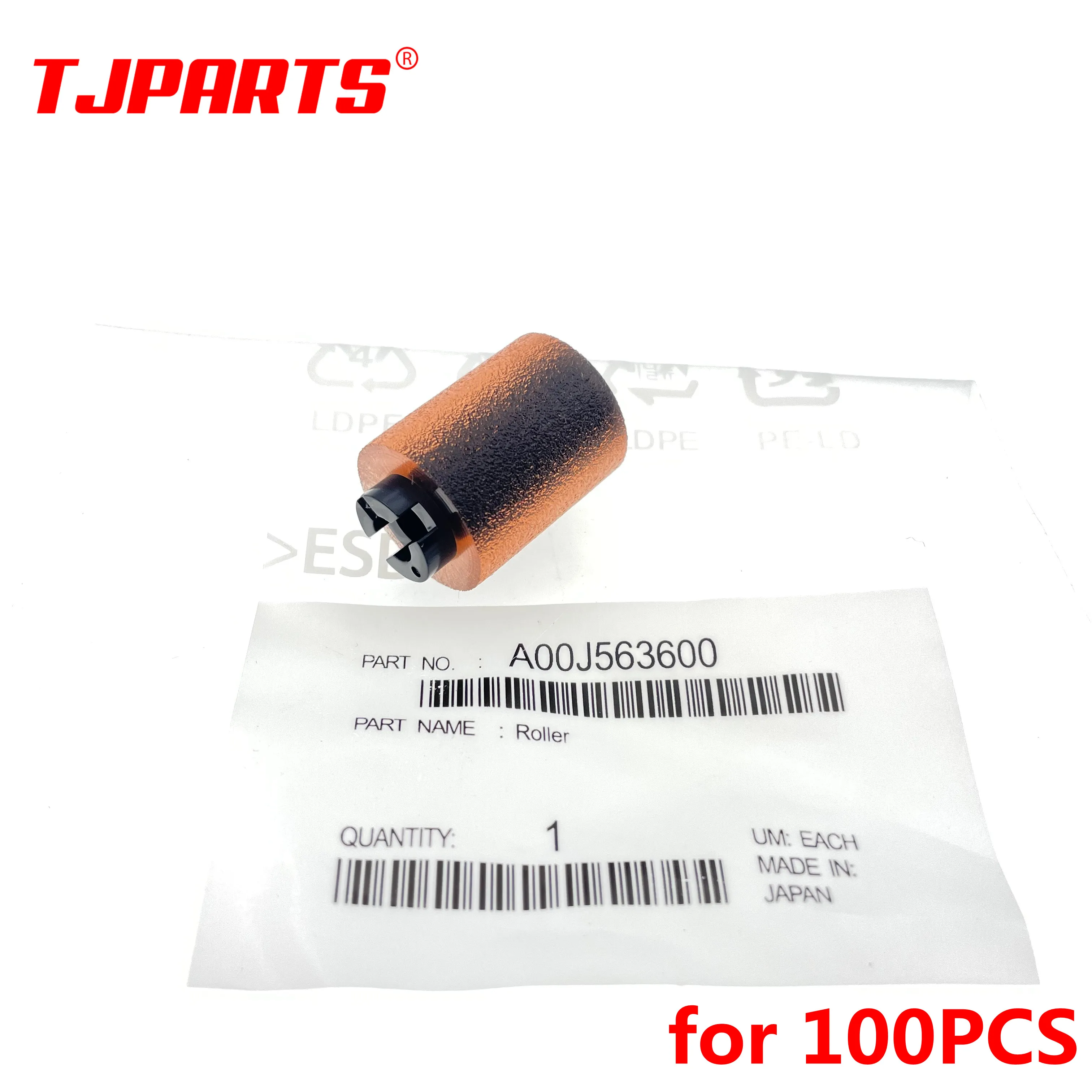 100X JAPAN A00J563600 Pickup Feed Roller for Konica Minolta C200 203 C220 C253 C280 C353 C360 C451 C452 C550 C552 C650 C652 C754