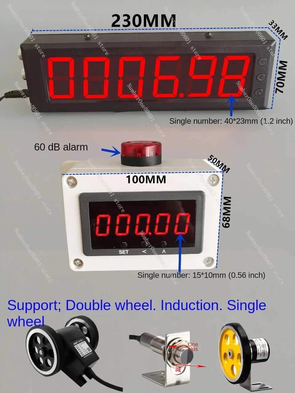 Meter Counter Roller Type Electronic Digital Display Automatic Induction Coiling and Edge Banding Machine Recorder Encoder Code