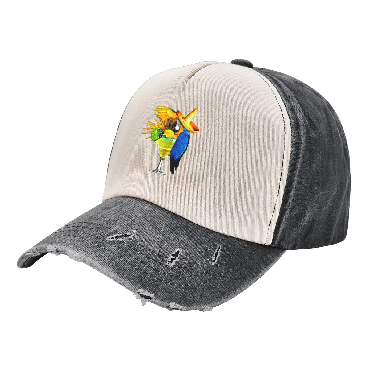 

Parrot Drinking Tequila Baseball Cap Military Tactical Cap Gentleman Hat summer hat Caps Male Women's