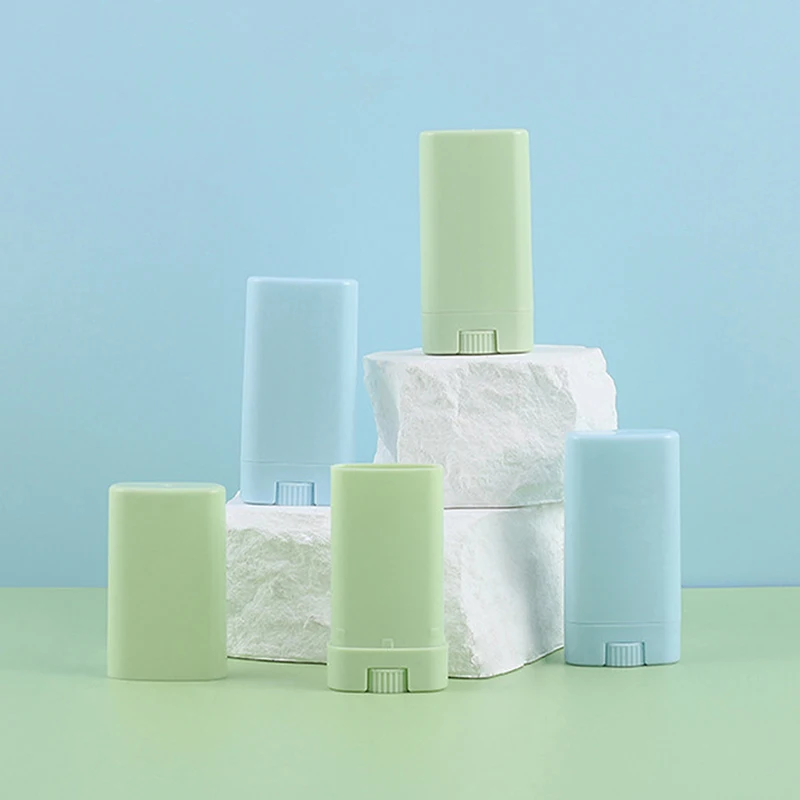 1Pc 15 グラム制汗剤チューブ楕円形リップクリームチューブ蓋付きプラスチックリップ口紅バームチューブカラー空容器リップクリームチューブ 1