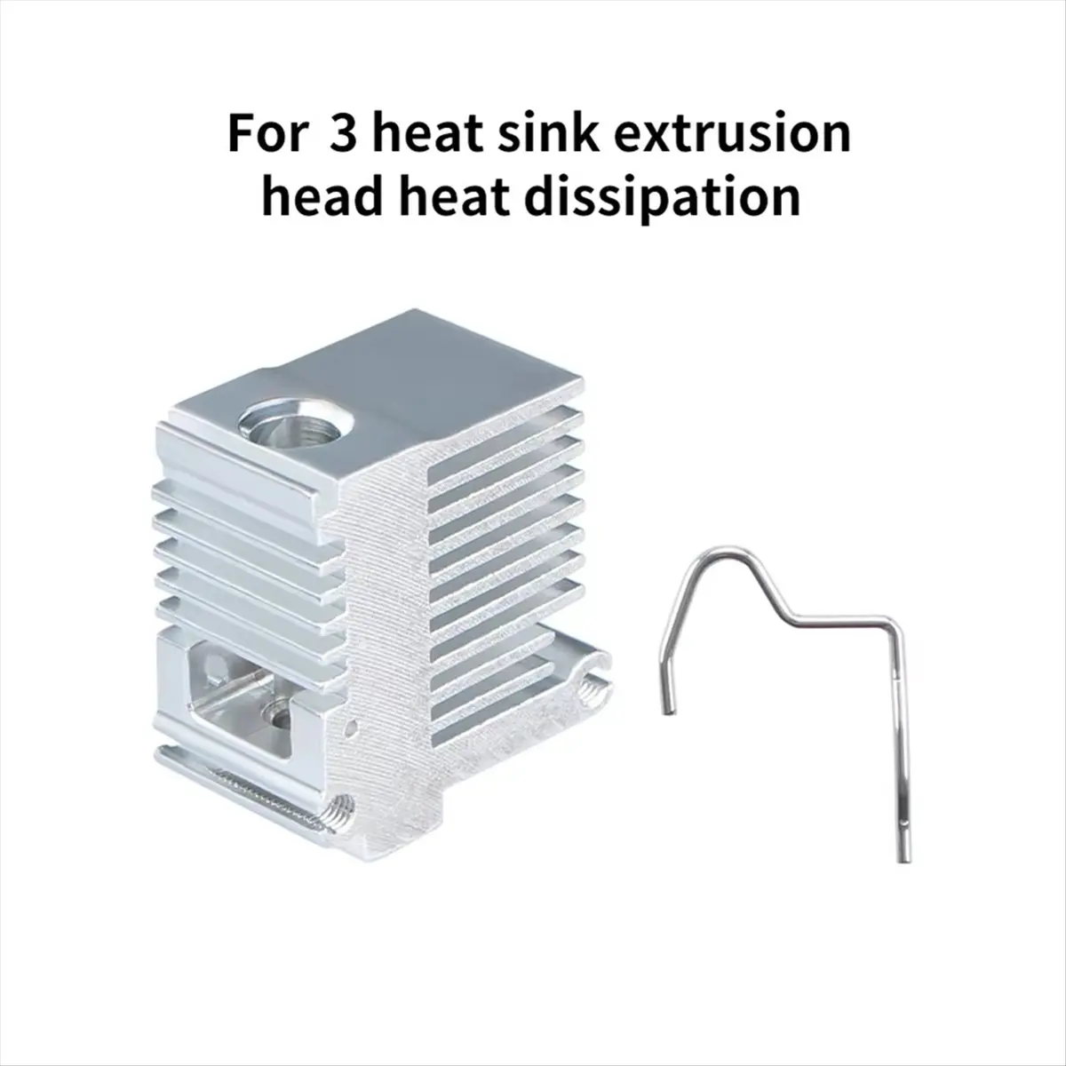 (B63C) For Kobra 3 Extruer Heat Sink All Metal Fast Heat Dissipation Easy to Replace and Install 3D Printer Parts