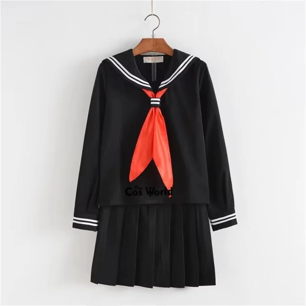 Uniforme scolastica giapponese Hell Girl Set vestito da marinaio Stile britannico College Preppy Uniforme Ragazze Classe Uniforme Cosplay Abbigliamento 24