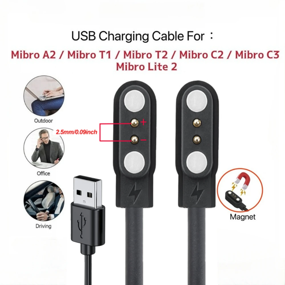 Watch Charging Cable For AMAZTIM C20/C20 Pro/M1 Pro Charger for Kospet Tank M1 Pro/Tank T1 Pro/Tank T1/Magic 3/Magic 4