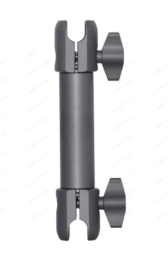 Motorcycle Camera Mount with Double Ball Head, Aluminum Alloy Extension Arm for Action Cam