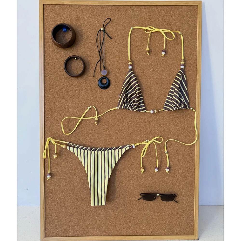 Microbikinis 2026, traje de baño Sexy para mujer, traje de baño Push Up, conjunto de Bikini estampado, traje de baño, traje de baño, ropa de playa para mujer