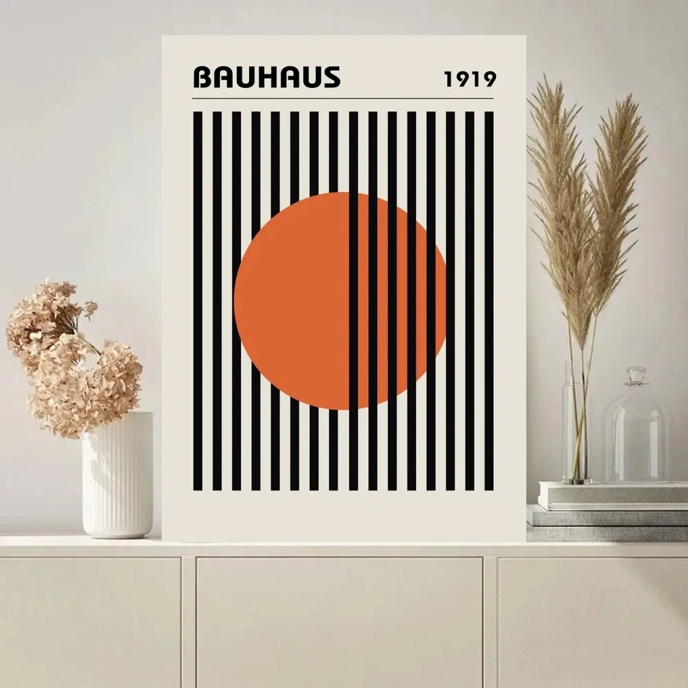 Simple Canvas Print Painting Poster Bauhaus Quotes Colorful Wall Art Pictures Abstract Nordic Living Room Home Decor No Frame