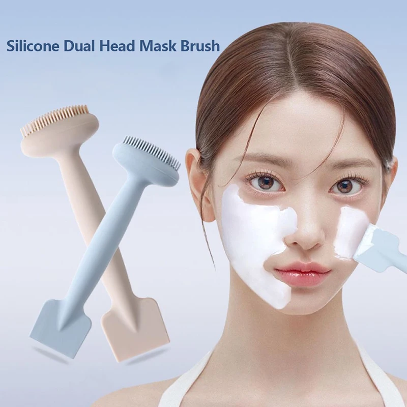 Siliconen Gezichtsreinigingsborstel Dubbelzijdige Scrubber Gezichtsreiniger Poriënreiniger Exfoliator Huidverzorgingsaccessoires Make-Up Tool