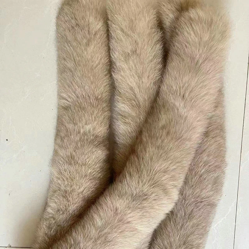 75cm Winter  Real Fox Fur Scarf Fur Collar Women\'s Coat  Warm Decor  Fluffy FurTrim Natural Fox Scarves Luxury Shawl