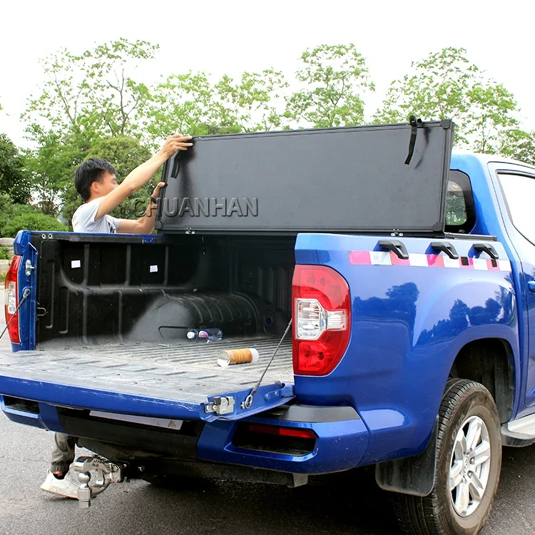 For Great Wall Hilux 2011 Truck Bed Tonneau Cover Hard Low Profile Aluminum Tri-fold Design