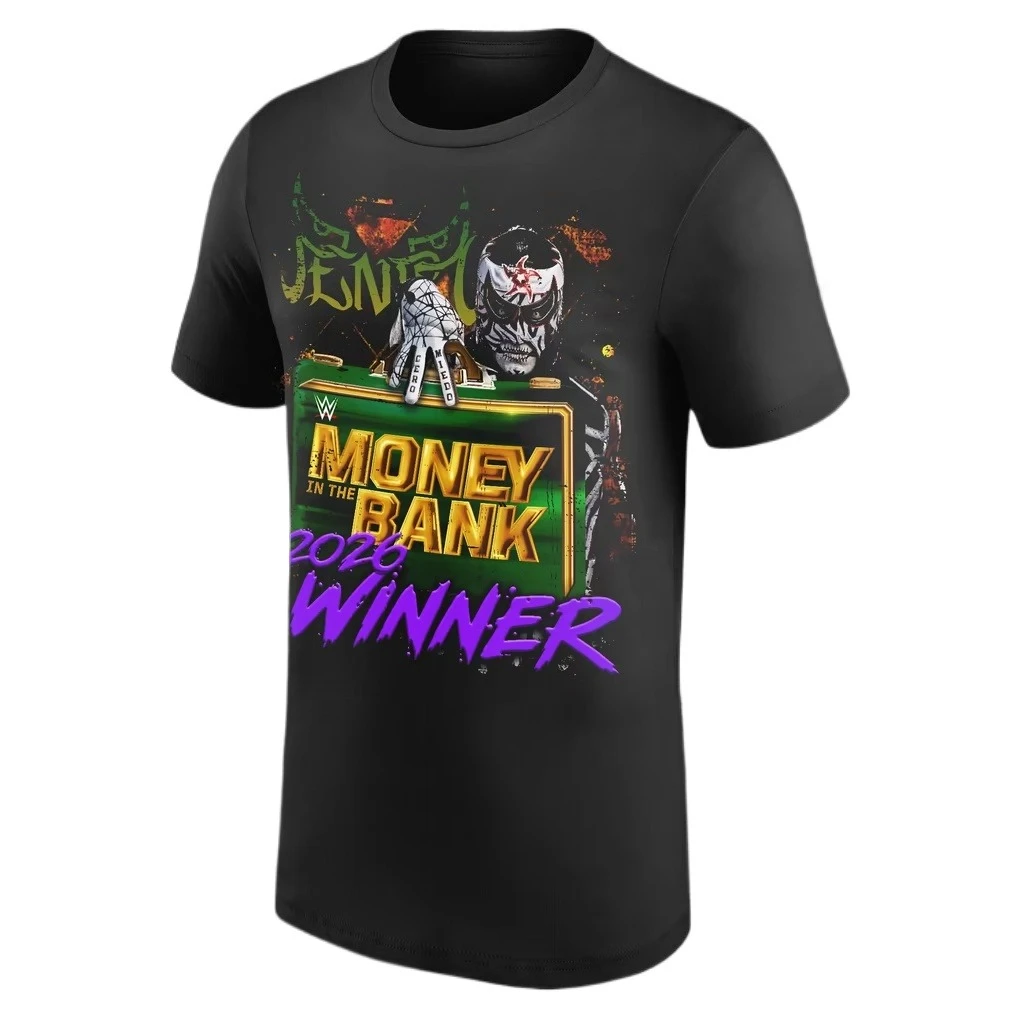 WWE Money in The Bank 2026 Winner T-Shirt Lucha Libre Wrestler Graphic Tee New Orleans MITB Event Shirt Wrestling Fan Print Tee