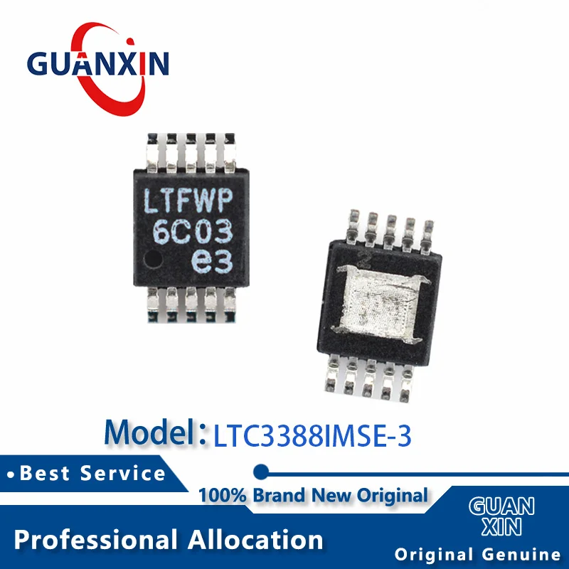 

100% New LTC3388IMSE-3 LTC3388EMSE-3 MSOP-10 Marking LTFWP LTC3388