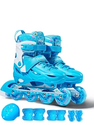 Easy Star Sports Wind 1 set high-end hard shell full surround PU wheel full flash roller skates adjustable size professional tra