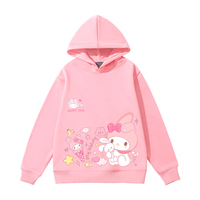 New Autumn Winter Children's Cartoon Sweet Melody Fashion Cute Playful Girls' Pullover Comfortable Soft Warm Daily Wear