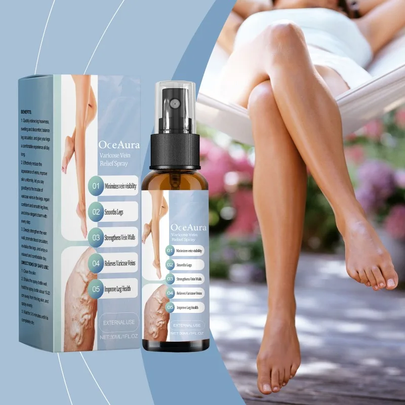 Varicose Vein Relief Spray Liquid Leg Dilated Spider Legs Angiitis Relief Varicosity Vasculitis Phlebitis Treat Foot Health Care