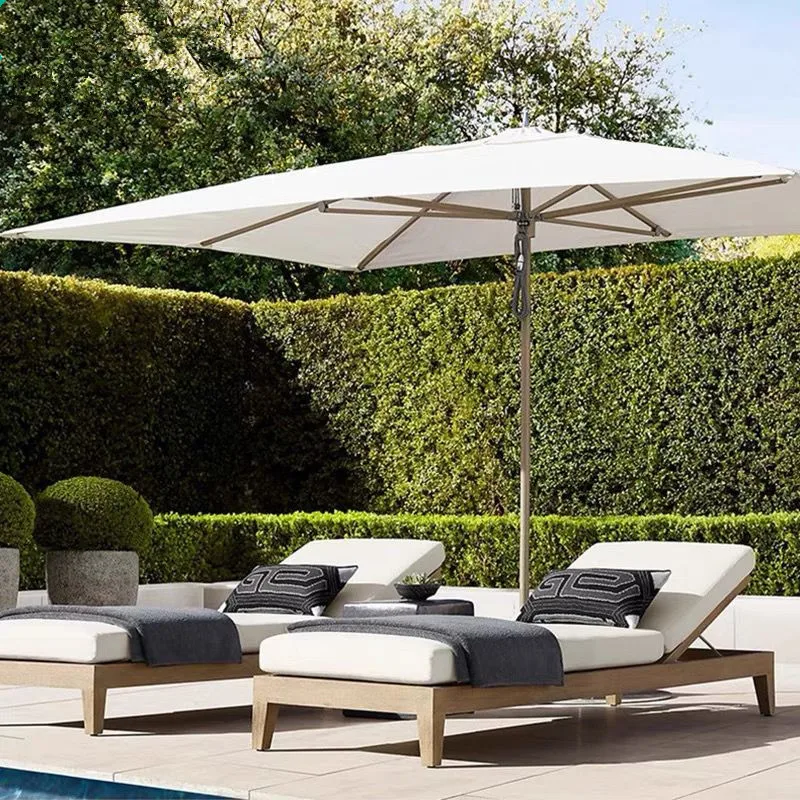 

Customizable RH outdoor solid wood bed