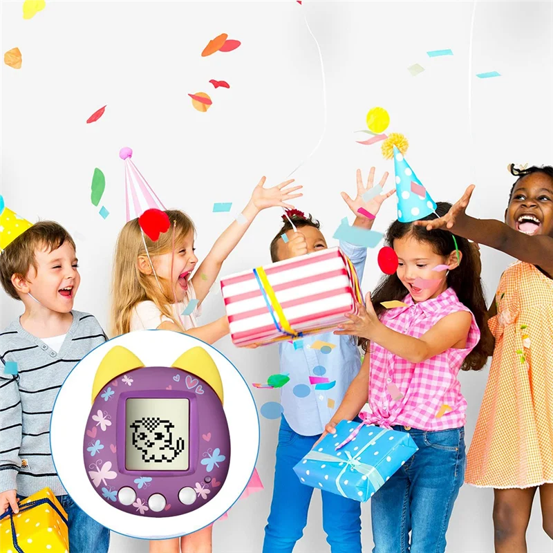 AS96-Retro Virtual Pet Machine Handheld Game Console Electronic Digital Pet For Kids Children