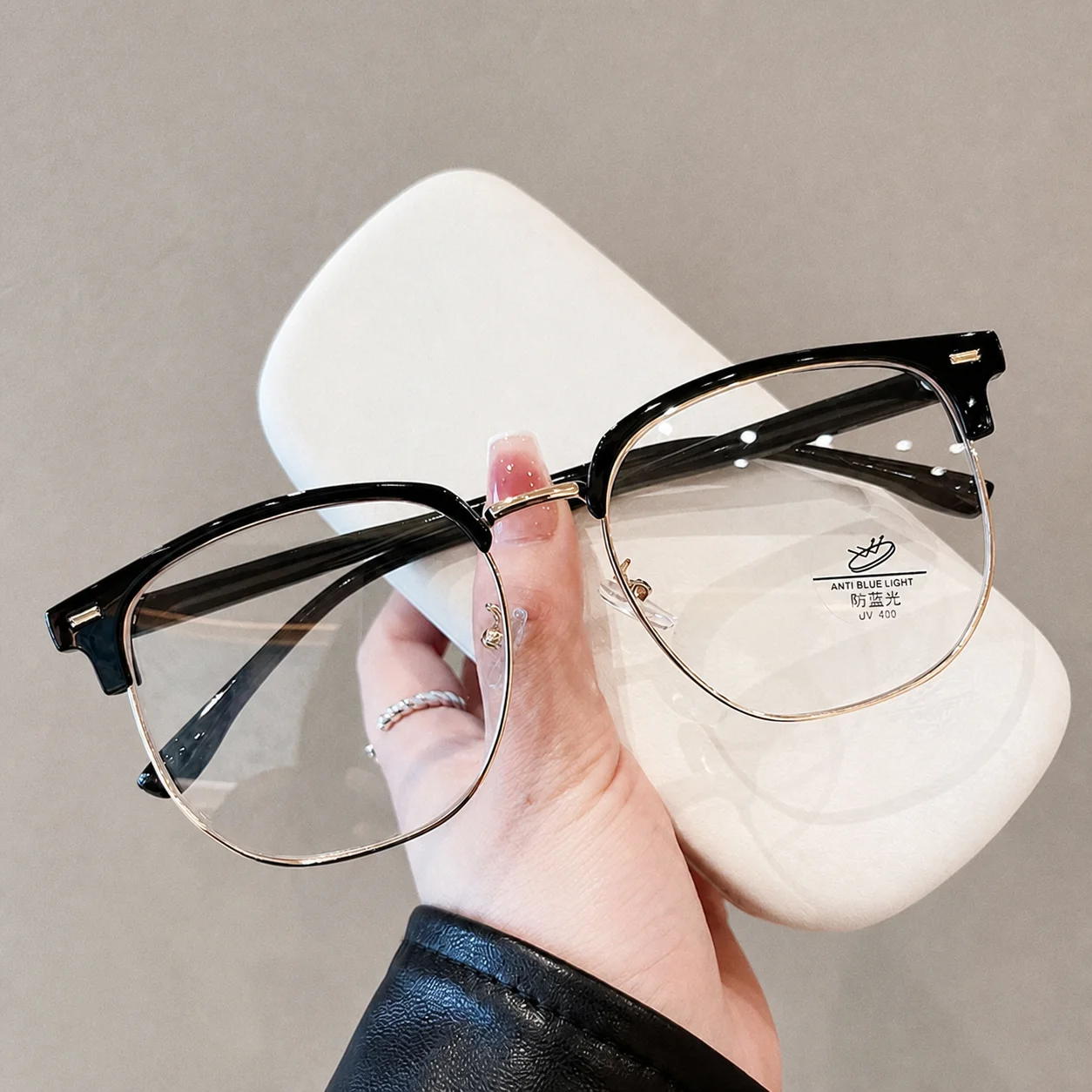 Anti Blue Light Eyeglasses Sturdy Eyeglasses Frames Large Eyeglasses Frames Browline Prescription Ready Eyewear For Adult Men